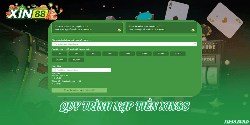 Nạp tiền Xin88